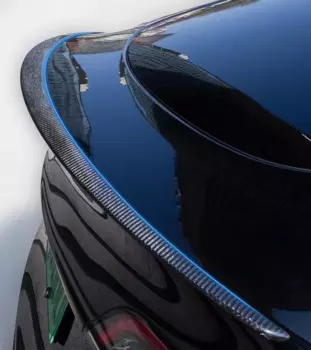 Новинка спойлер для крыла БАГАЖНИКА АВТОМОБИЛЯ Tesla модель Y 2021 аксессуары спойлер из настоящего углеродного волокна модель 3 2022