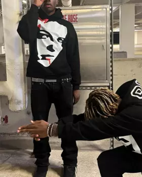 Новинка толстовка с капюшоном с американским принтом свитер модная куртка на молнии с буквенным принтом звезд Ретро хип-хоп Y2K Мужская и Женская толстовка с капюшоном на молнии