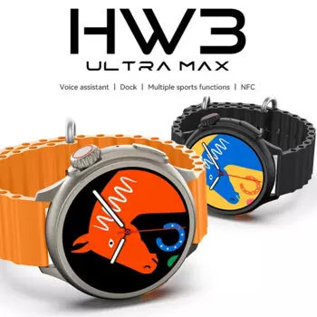 Новинка, умные часы HW3ULTRA MAX для мужчин, AMOLED, Bluetooth, Беспроводная зарядка, мониторинг здоровья, спортивные женские умные часы для Huawei