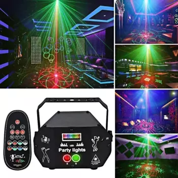 Новинка USB мини-проектор для сцены портативный лазерный проектор RGB волшебный шар KTV Рождество Хэллоуин Звездная проекция атмосфера