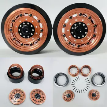 Новинка, утяжеленная Ступица колеса 1,9 дюйма с клипсой, 2 шт., для 1/14 Tamiya RC, грузовик, прицеп, самосвал Scania 770s Benz Actros Volvo MAN, запчасти