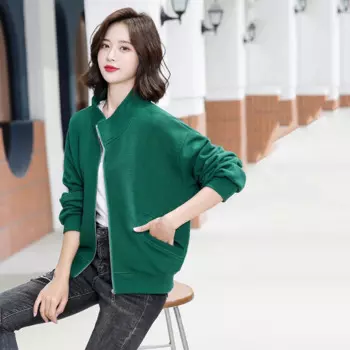 Новинка Весна 2022, Женская куртка, модная повседневная короткая куртка, универсальная куртка-бомбер