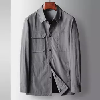 Новинка Весна 2024, Стильная мужская куртка, модный тренчкот В английском стиле, мужская повседневная верхняя одежда, куртки, Мужская одежда, размеры