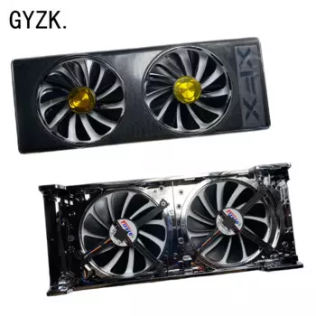 Новинка, видеокарта XFX Radeon RX5700XT 5700 8 Гб THICC II Ultra/DD, сменная панель вентилятора с вентилятором