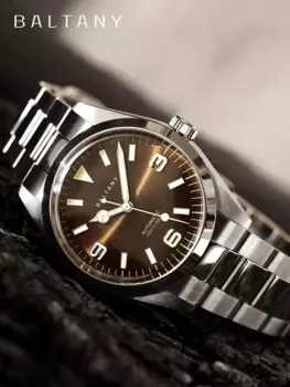 Новинка, винтажные автоматические механические часы Baltany S204035 SW200 из нержавеющей стали, водонепроницаемые светящиеся часы 20 бар, мужские часы