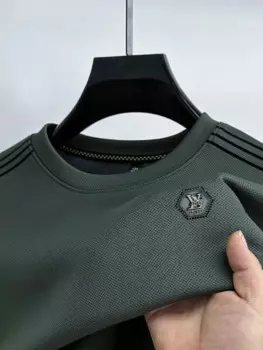 Новинка, высококачественный брендовый Мужской свитшот с круглым вырезом и принтом на осень и зиму, Модный свитшот с длинными рукавами в Корейском стиле, футболка, Топ