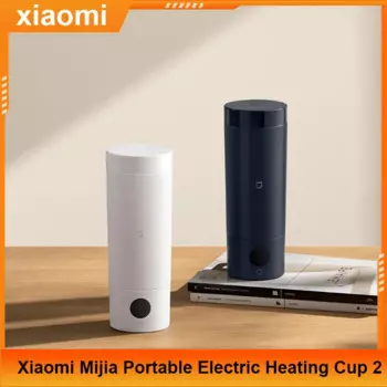 Новинка Xiaomi Mijia умная портативная электрическая чашка с подогревом 2 температурный светодиодный термос 316 нержавеющая сталь чашка для кипячения чайник для путешествий