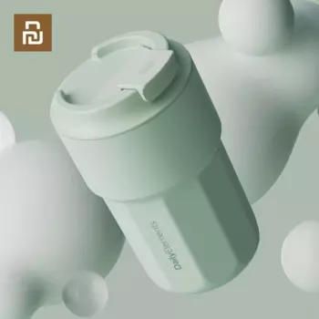 Новинка Youpin Повседневная портативная кружка для воды кофейная кружка из нержавеющей стали 316 безопасное уплотнение 420 мл Термос для холодного хранения кружка с защелкой