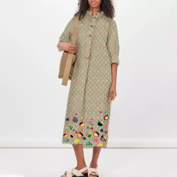 Новинка, женское платье, повседневное прямое платье-футляр с круглым вырезом, модное свободное платье-рубашка в стиле ретро с Боковым Разрезом, женское платье-рубашка