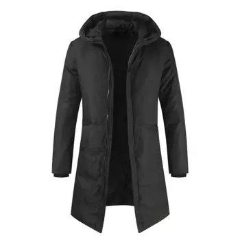 Новинка, зимняя мужская куртка, длинный легкий теплый пуховик, мужские осенние парки с капюшоном, черная верхняя одежда, куртки унисекс, Размеры M-Xxxl