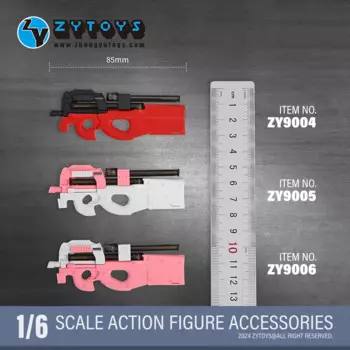 Новинка ZYTOYS 1/6 масштаб P90 пистолет-автомат розовый красный пластиковая модель 85 мм для 12-дюймовой экшн-фигурки OB BDJ куклы Коллекция тела