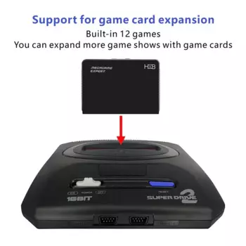 Новое поступление, 16-битная игровая консоль SEGA MD2 для оригинального игрового картриджа SEGA, встроенный 668 игр, дисплей расширения карты
