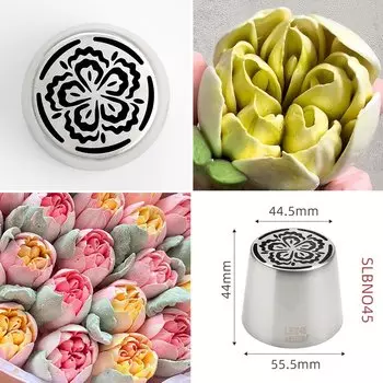 Новое поступление, 1 шт., наконечник из нержавеющей стали XL, русская бабочка, цветок, глазурь, насадка для кондитерских изделий из кондитерской нити # LBNO45