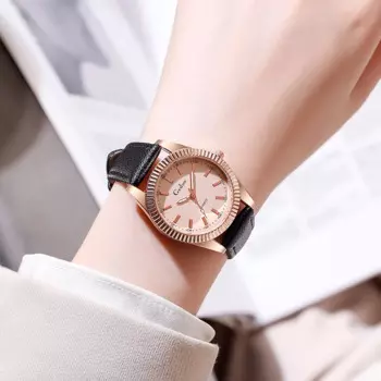 Новое поступление 2023, модные женские наручные часы с кожаным ремешком