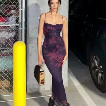 Новое поступление 2024, женские Вечерние Повседневные платья без рукавов, сексуальное длинное Трендовое Платье макси с цветочным принтом