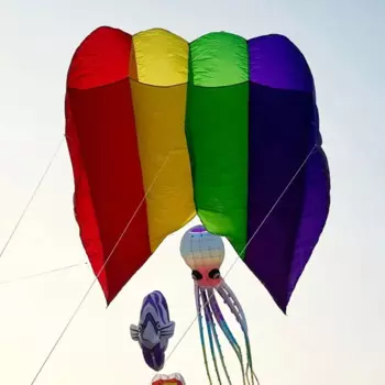 Новое поступление, 4 кв. М, навигационный воздушный змей FLOWFROM PILOT, мягкий фрипстоп нейлон с сумкой, комета Gigante