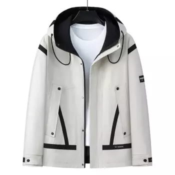 Новое поступление, большая мужская свободная повседневная однотонная куртка с капюшоном, большие размеры XXXL 4XL 5XL 6XL 7XL 8XL