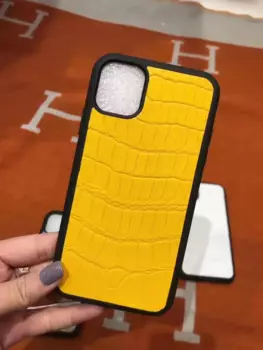 Новое поступление, держатель для телефона из натуральной крокодиловой кожи pro max 11, цвет: синий, черный, красный, серый, зеленый, бежевый, розовый