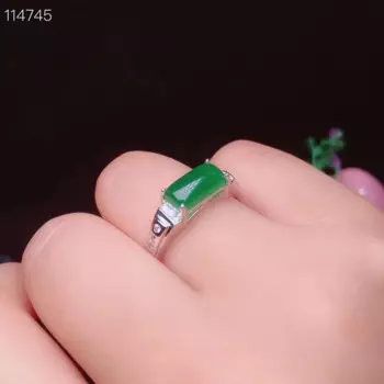 Новое поступление кольцо из натурального нефрита серебро 925 пробы инкрустированное кольцо из натурального нефрита модное кольцо обручальное кольцо