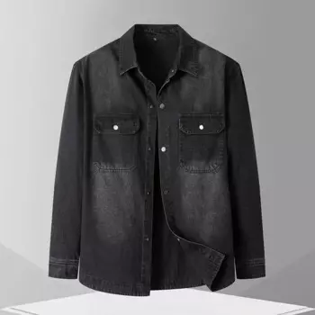 Новое поступление, модная очень большая осенняя мужская молодежная мужская джинсовая куртка с лацканами, большие размеры 3XL 4XL 5XL 6XL 7XL 8XL