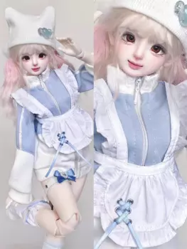 Новое поступление, одежда для шарнирной куклы 1/4 MSD MDD 1/6, аксессуары для кукол Bearsisiter, синий, розовый наряд, кукла, наряд, подарок, сделай сам