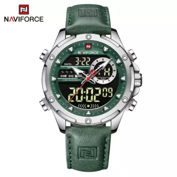 Новое поступление оригинальный дизайн Naviforce часы Роскошный кожаный ремешок повседневные деловые мужские часы мужские спортивные водонепроницаемые наручные часы