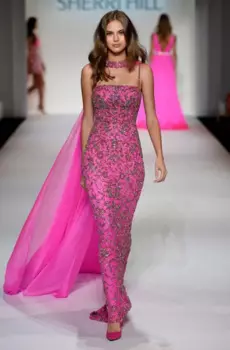 Новое поступление Роскошная шифоновая накидка розового цвета на тонких бретельках с кристаллами роскошное вечернее платье