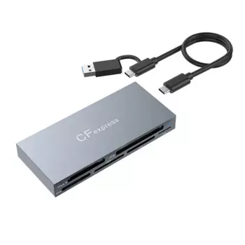 Новое устройство чтения карт памяти 6-в-1 Cfexpress типа A, USB3.2, синхронное чтение нескольких карт, устройство чтения карт памяти 10 Гбит/с SD/TF/CF/XD/MS/Cfe-A