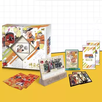 Новогодняя Подарочная коробка с машинками Kayou Naruto, объемная Легенда SE, игровая открытка Наруто TCG, набор красных конвертов и карт, игрушки для мальчиков