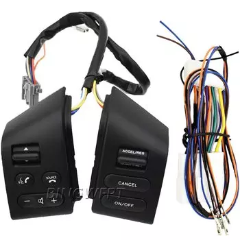 Новые автомобильные аксессуары, кнопки управления рулевым колесом с кнопками подсветки, соединительный провод для Nissan LIVINA TIIDA SYLPHY