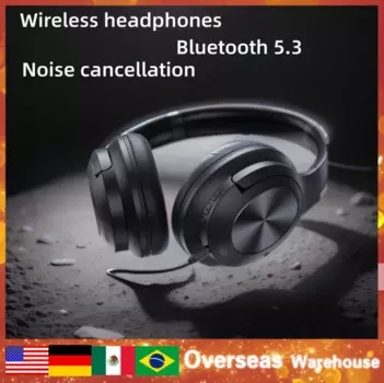 Новые беспроводные наушники Bluetooth 2,4 г подарок Anc с шумоподавлением Hi-res аудио гарнитура на ухе 70 часов 40 мм драйвер