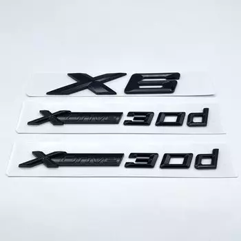 Новые буквы XDrive30d Эмблема багажника значок для BMW X6 E71 F16 E72 G06 наклейки
