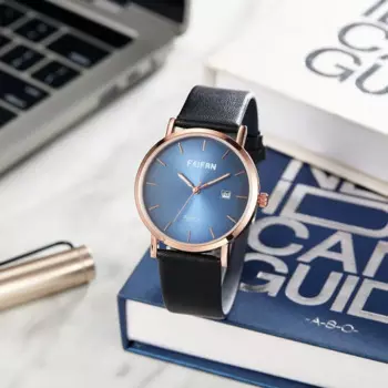 Новые часы для мужчин, Роскошные Кварцевые наручные часы ведущей марки, Спортивные Повседневные тонкие мужские часы с простым дизайном из натуральной кожи 2023