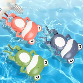 Новые Игрушки для ванны для малышей, цепочка для купания с заводным механизмом, игровая лягушка для купания в воде, Игрушки для ванны и душа для детей