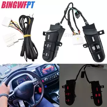 Новые кнопки переключателей рулевого колеса для Honda 2008-2013 Fit 2009-2014 City 2006-2011 Civic 36770-SNA-A12