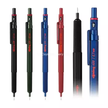 Новые механические карандаши Rotring 600 0,5 мм 0,7 мм, профессиональные ручки для рисования и рисования, металлический корпус, шестигранный держатель, архитекторский подарок