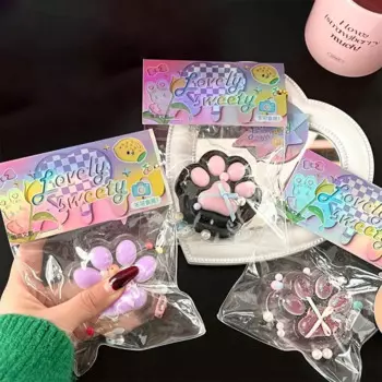 Новые милые игрушки в виде кошачьей лапы, мягкие липкие зажимные кошачьи лапы, TPR, рельефные игрушки для расслабления, декомпрессионная игрушка