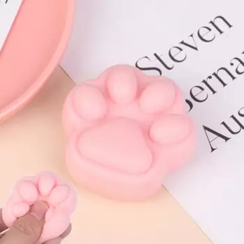 Новые модели, маленькие кошачьи лапы, милые розовые кошачьи лапы, медленно восстанавливающие форму мягкие мокрые всасывающие пальцы, сжимаемые игрушки для снятия стресса