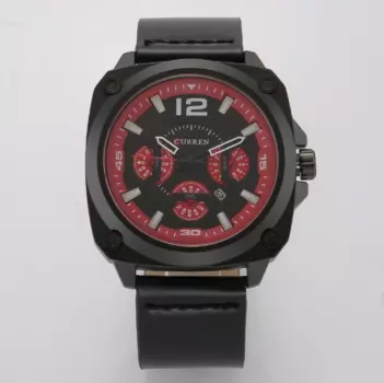 Новые модные 2024 повседневные Элегантные наручные часы деловой календарь Мужские Водонепроницаемые кварцевые часы с кожаным ремешком