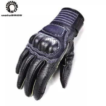 Новые Мотоциклетные Перчатки Uglybros, унисекс, Кожаные Мотоциклетные Перчатки с сенсорным экраном, размер: уличные Верховые перчатки