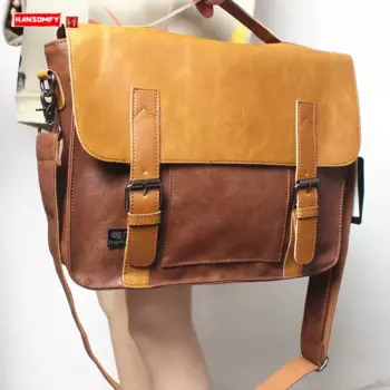 Новые мужские сумки из мягкой кожи, сумка-мессенджер через плечо, универсальная женская сумка интернет-знаменитости, портфель, уличная женская сумка