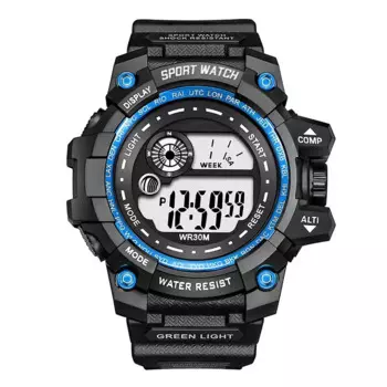 Новые мужские светодиодные цифровые часы с ночником, модные спортивные водонепроницаемые часы, мужские армейские военные часы с датой