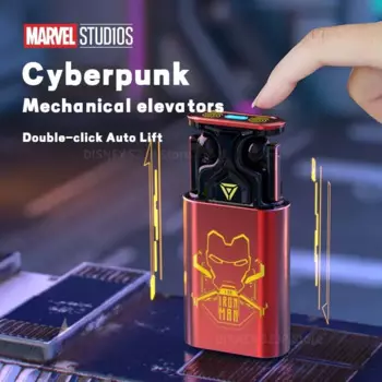 Новые наушники Disney с механическим подъемом, Bluetooth, G9 ENC, двойной микрофон, шумоподавление, умные сенсорные наушники, долгий срок службы батареи