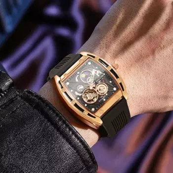 Новые оригинальные лучшие брендовые роскошные автоматические механические мужские часы, деловые часы со скелетом для мужчин, водонепроницаемые мужские часы, reloj hombre