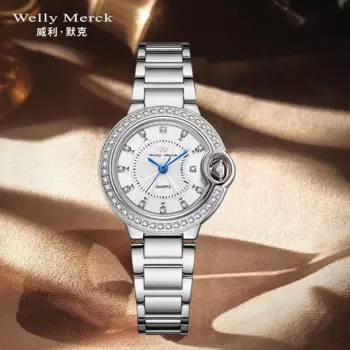 Новые оригинальные женские кварцевые часы Welly Merck, маленькие модные женские часы