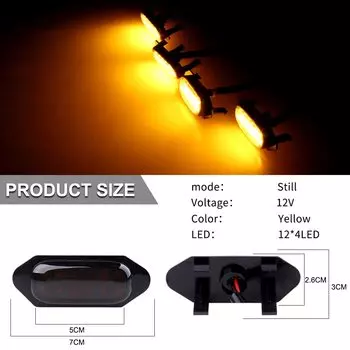 Новые передние фонари для гриля для RAV4, дымовые линзы, янтарные фонари для Toyota 2019, 2020, 2021, 2022, янтарная решетка, фонари, 4 шт.