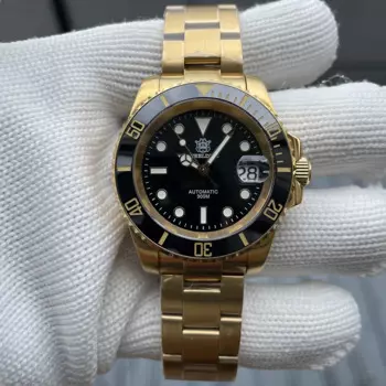 Новые полностью автоматические механические мужские наручные часы STEELDIVE SD1953IPG с календарем NH35, швейцарские светящиеся водонепроницаемые часы 30 бар