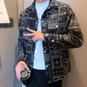 Новые повседневные мужские джинсовые пальто Свободная зимняя верхняя одежда Винтаж ткани Мужская одежда Оригинальный Джокер Низкая цена Стоимость Мужская джинсовая куртка