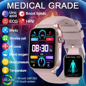 Новые смарт - часы ECG + PPG Медицинские часы Женщина Монитор липидной мочевой кислоты SOS Bluetooth Телефонные часы Спорт Здоровье Умные часы Мужчины