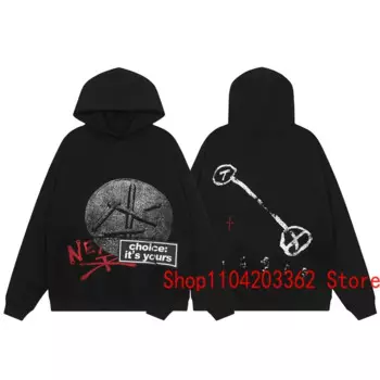 Новые толстовки с капюшоном CACTUS JACK в стиле ретро Do Old Printed Choice It's Yours, пуловер, трендовый бренд UTOPIA, толстовка с капюшоном для мужчин, женщин, пар